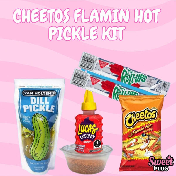Cheetos Flamin Hot Pickle Kit