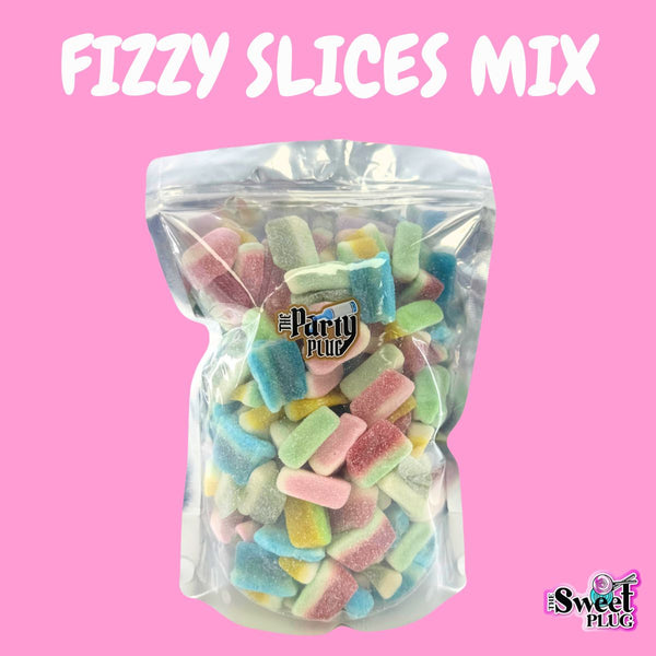 Fizzy Slices Mix 1kg Sweet Candy Bag