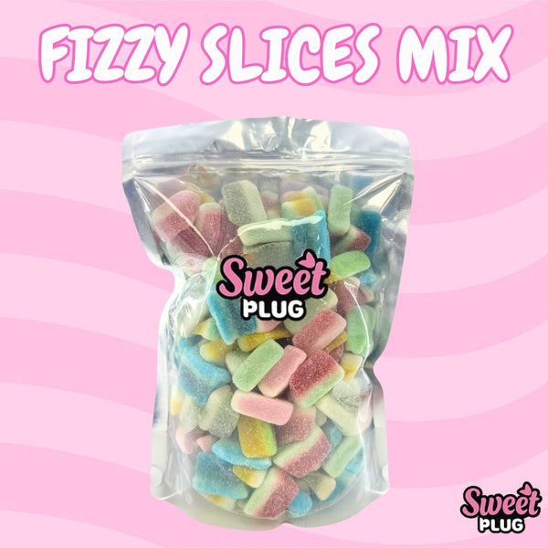 Fizzy Slices Mix 1kg Sweet Candy Bag