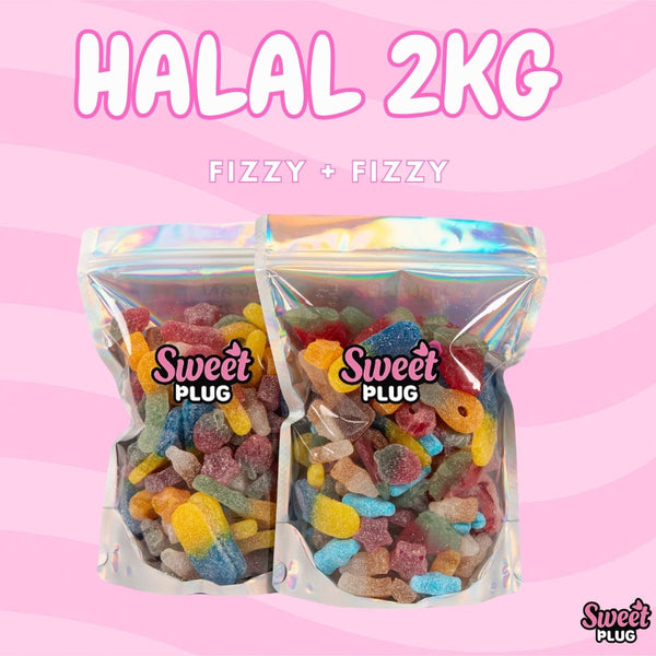 HALAL 2kg For £15! 1kg Fizzy Mix + 1kg Fizzy Mix Candy Snack