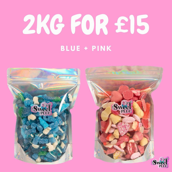 2kg for £15! 1kg Blue Mix + 1kg Pink Mix